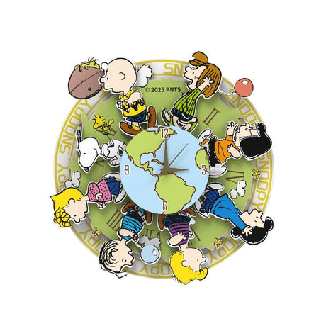 Puremind Peanuts™ Magnetic Around The World Wooden Clock