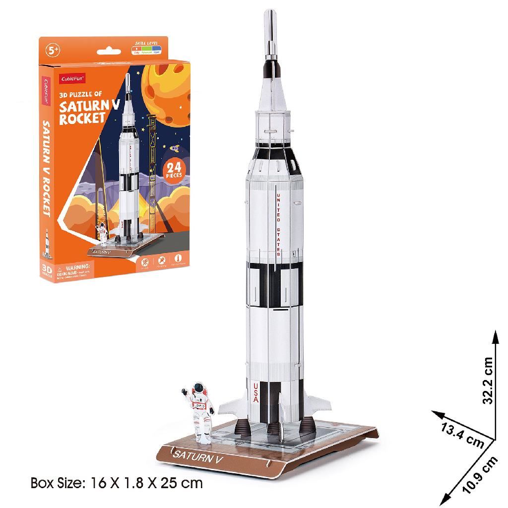 Cubicfun Saturn V Rocket (24 Pieces)