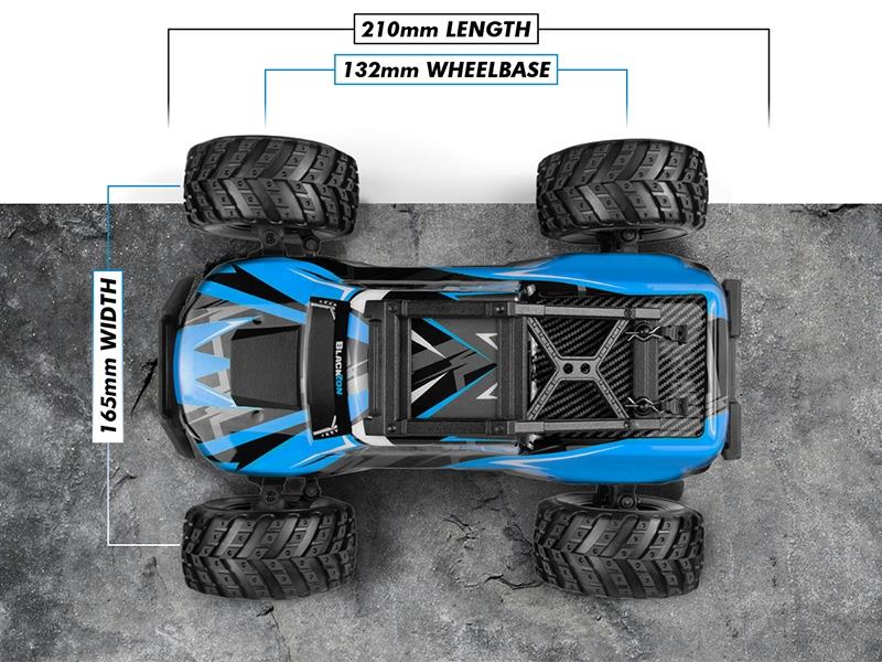 BlackZon Spryte MT 1/20 4WD Electric Monster Truck - Blue