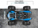 BlackZon Spryte MT 1/20 4WD Electric Monster Truck - Blue