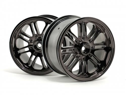 HPI 8 Spoke Wheel Black Chrome (83X56mm/2Pcs)