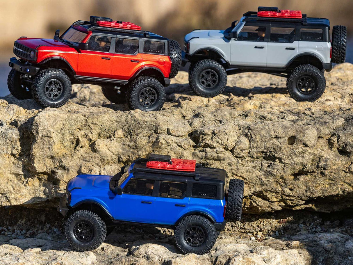 Axial 1/24 SCX24 2021 Ford Bronco 4WD Truck Brushed RTR, Red