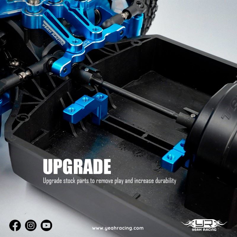 Yeah Racing Aluminum Servo Mount Set For Tamiya Xm-01 Pro