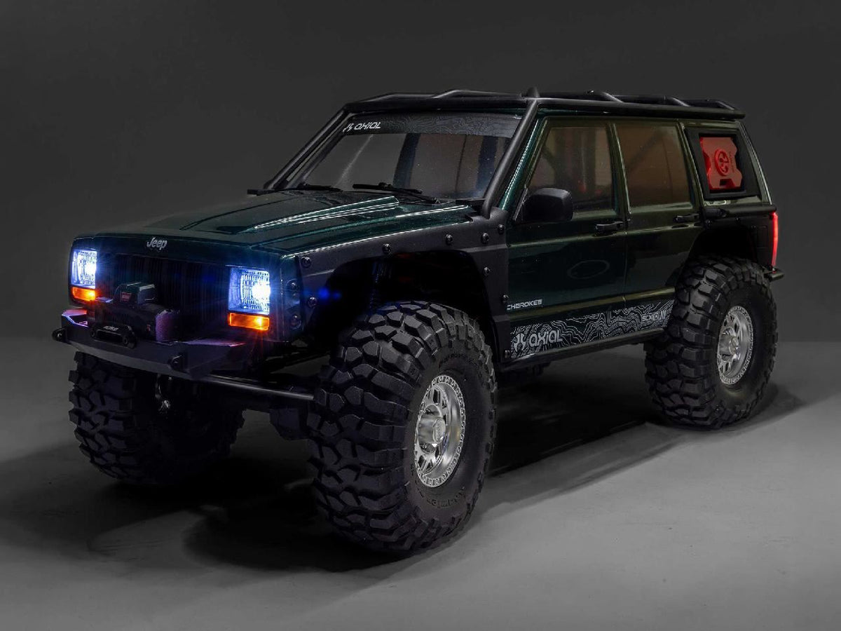 Axial 1/10 Scx10 Iii Jeep Cherokee Xj 4X4 Rtr Rock Crawler, Green