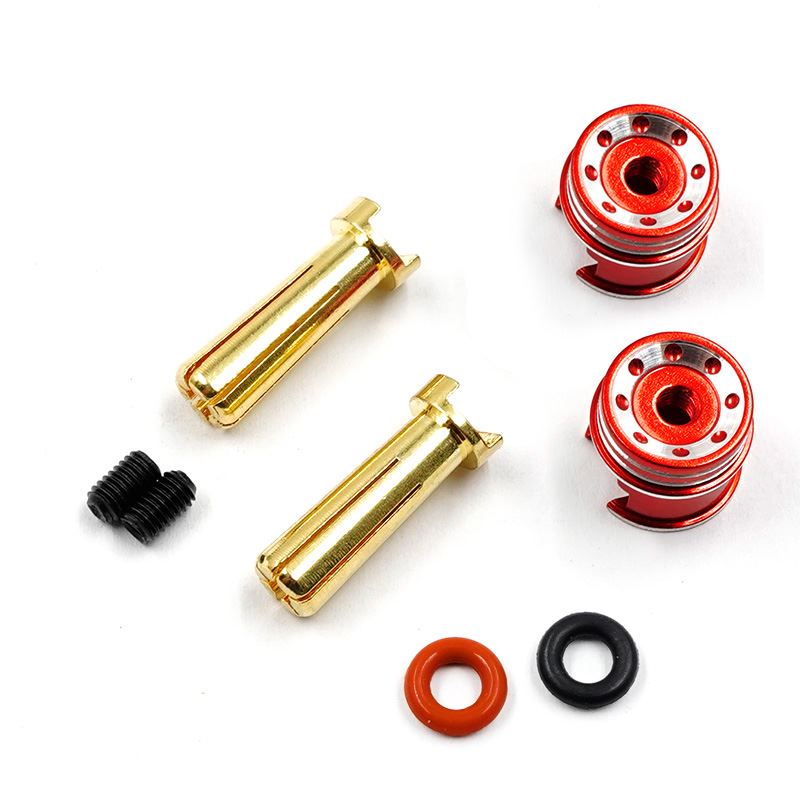 Yeah Racing Aluminum 5Mm Bullet Plug W/Grips