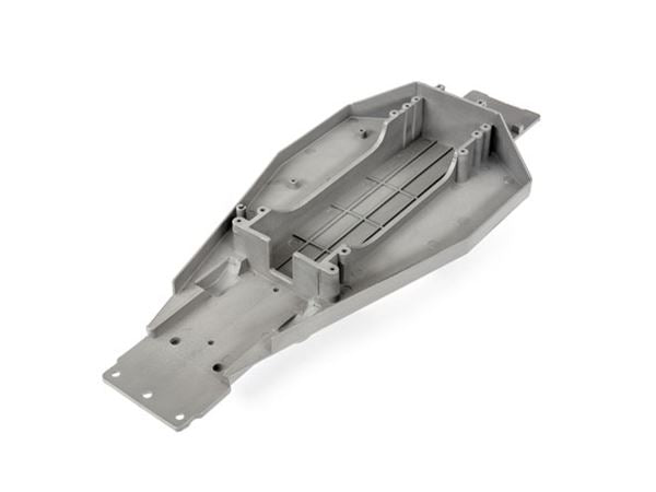 Traxxas Lower Chassis fits Flat and Hump Style Batteries (Grey)