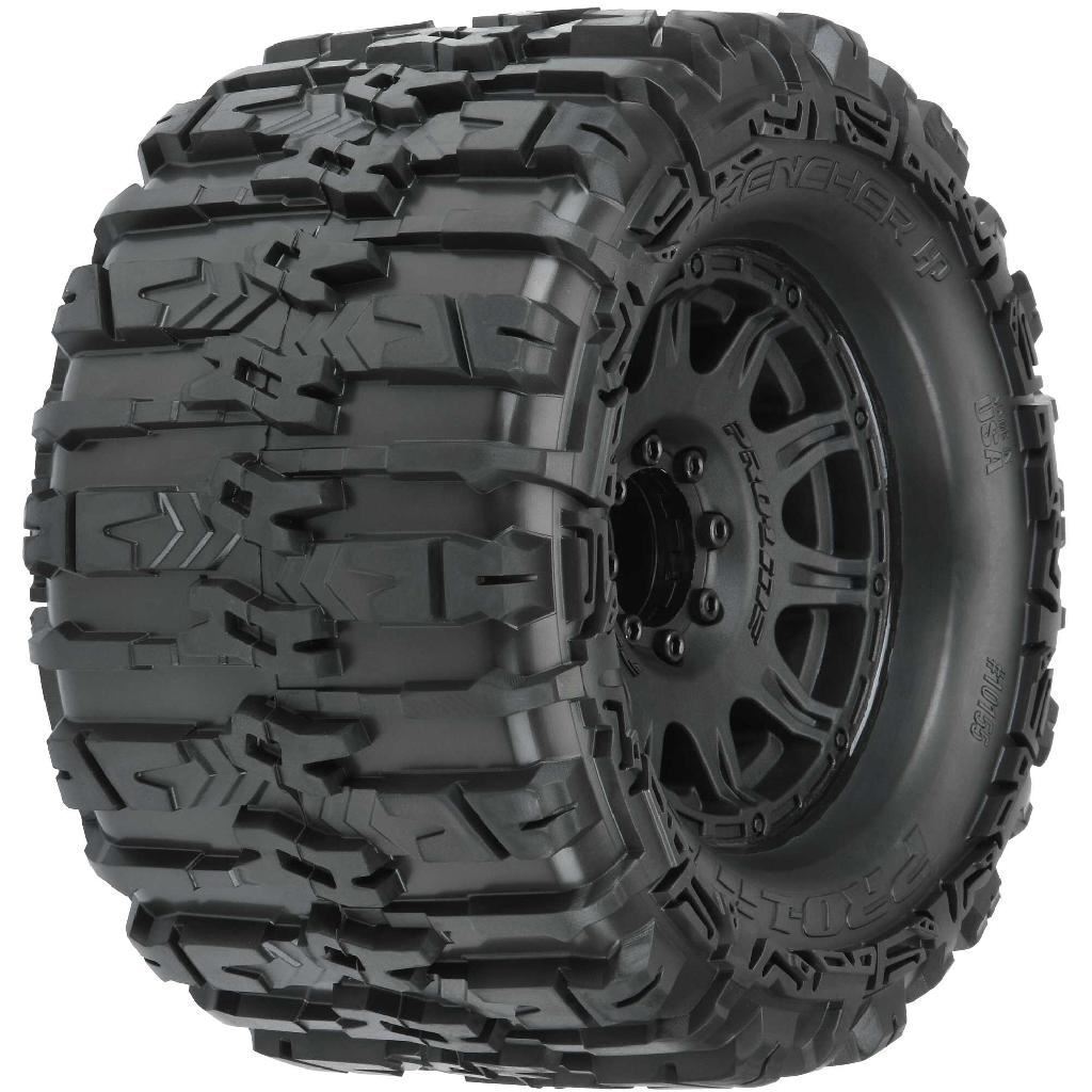 Proline 1/8 Trencher Hp Belted F/R 3.8In Mt Tires Mounted 17mm Blk Ra