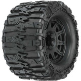 Proline 1/8 Trencher Hp Belted F/R 3.8In Mt Tires Mounted 17mm Blk Ra