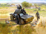 Icm P 204 (F) German Armoured Vehicle With 4 Crew Figures & Cat