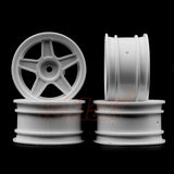 Yeah Racing 1/10 5 Spoke Mini Rims White 4pcs