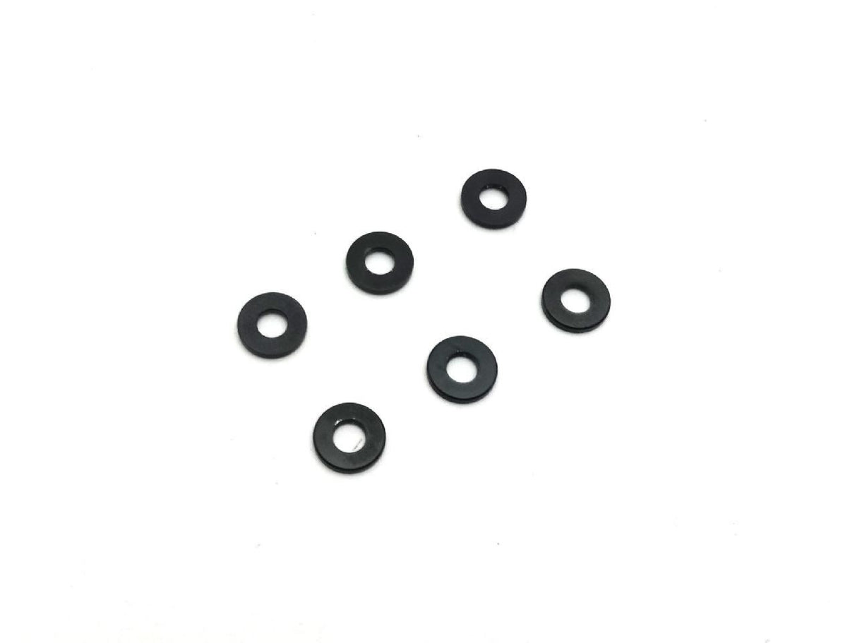 Kyosho Black  Anodized Washer 3X7X1Mm. (6)