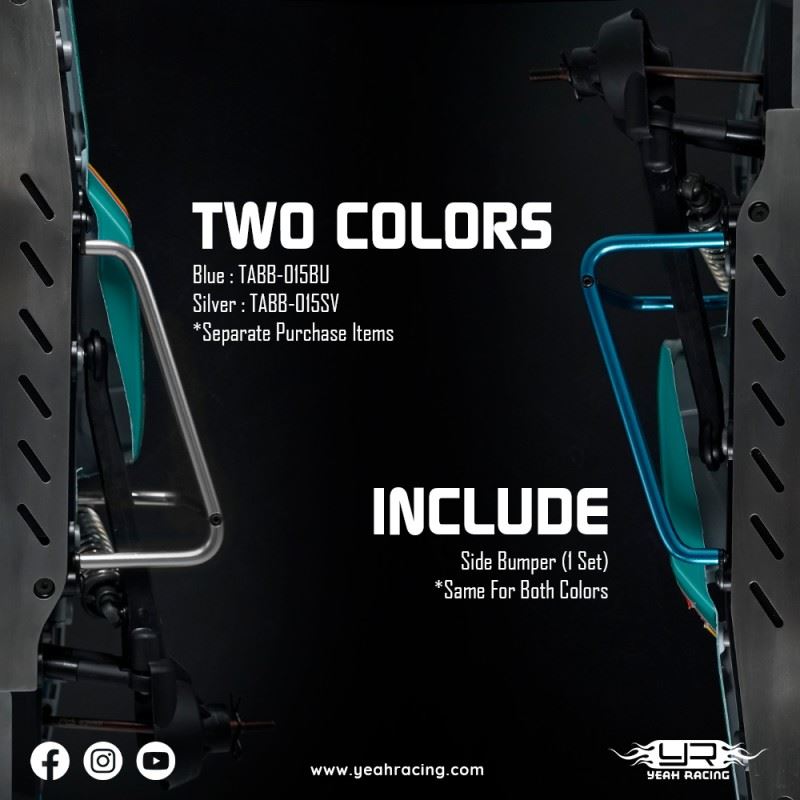 Yeah Racing Aluminum Side Bumper For Tamiya Bbx (Bb-01)