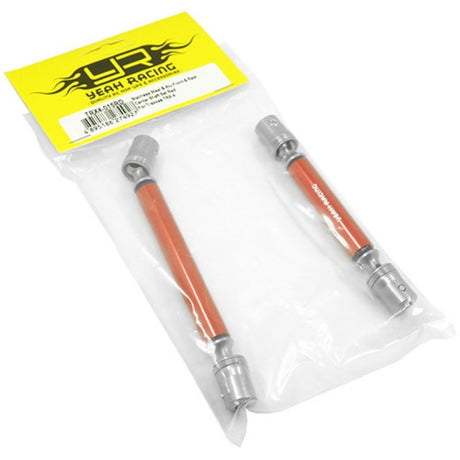 Yeah Racing Stainless Steel Front & Rear Center Shaft Set Red (Ver.2) For Traxxas TRX-4 TRX-6