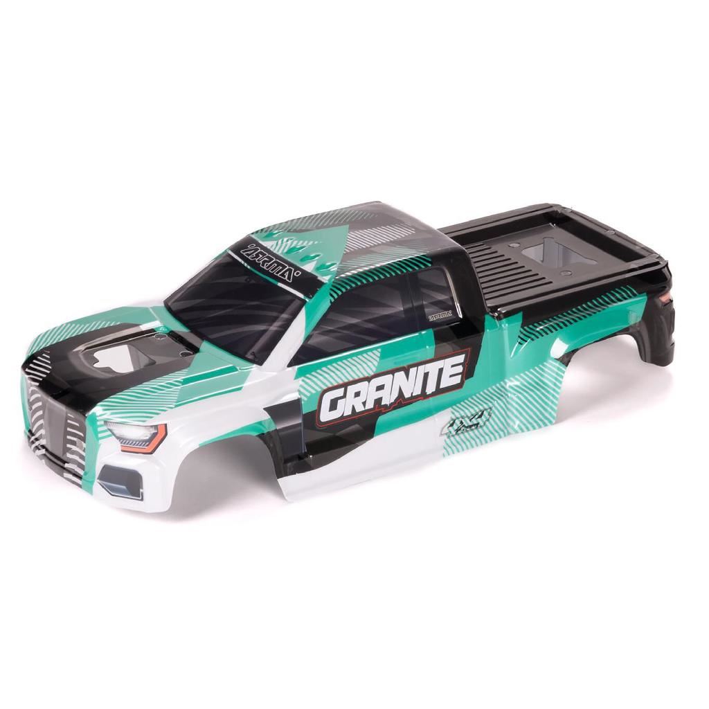 Arrma 1/10 Clipless Painted Decaled Trimmed Body, Green/Black: Gra