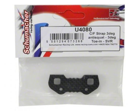 Schumacher C/F Strap 3deg antisquat - 3deg Toe-in - SVR