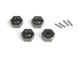 Aluminium 14Mm Hex Hub Set (Grey/4Pcs)