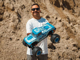 Arrma 1/8 Quake 4S Dsc 4X4 Rtr Monster Truck, White/Blue
