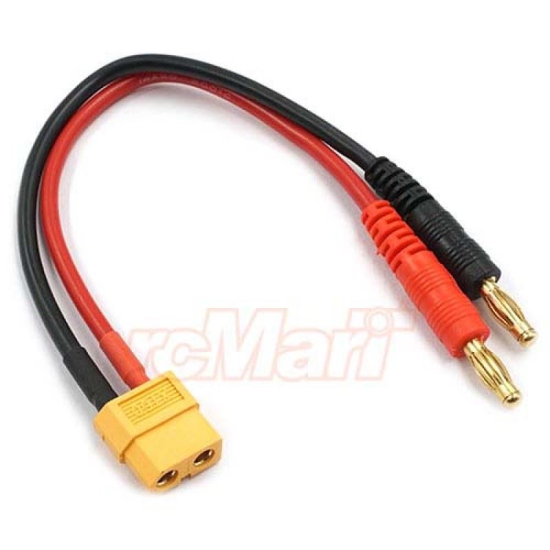 Yeah Racing XT60 Female To 4mm Plug Charge Cable Connector Wire