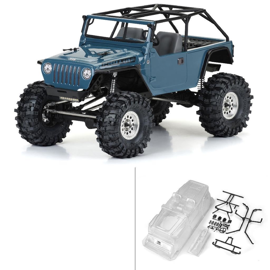Pro 1/10 2004 Jeep Lj Clear Body/Trail Cage 12.3In Wheelbase Craw