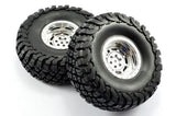 FASTRAX 1:10 CRAWLER GRANITE 2.2 SCALE WHEEL &#248;140MM TYRE (CHROME)
