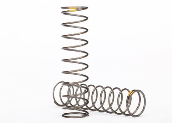 TRAXXAS Springs, shock (natural finish) (GTS) (0.22 rate, yellow str