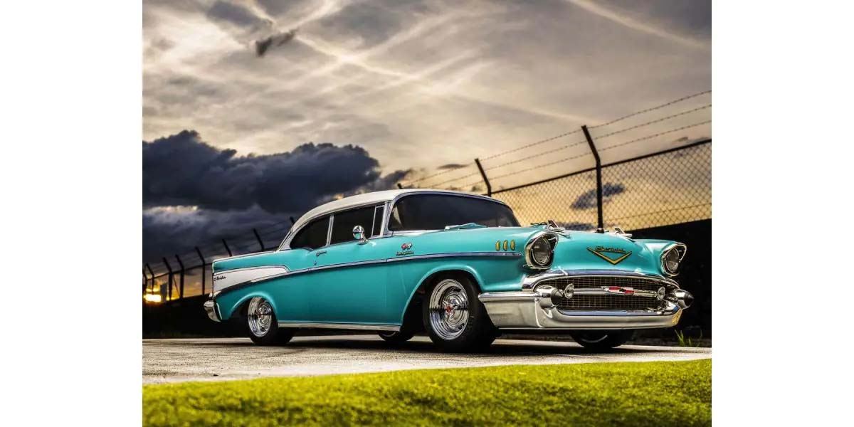 Kyosho Fazer Fz02 (L) Chevy Belair Coupe 1957 Turquoise 1:10 Readyset