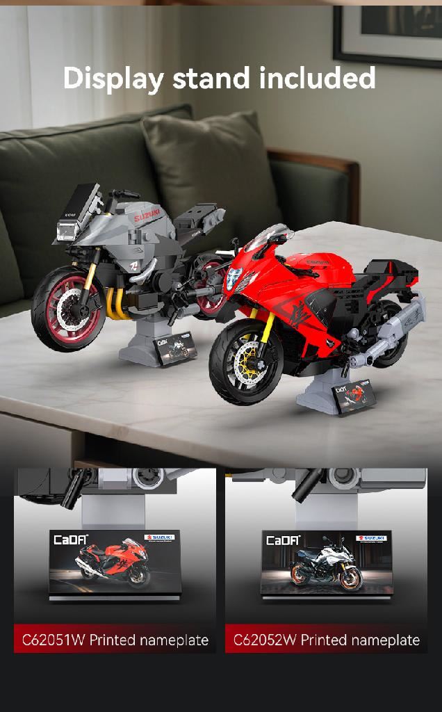 Cada 1:12 Suzuki Katana Motorbike - 310 Pcs