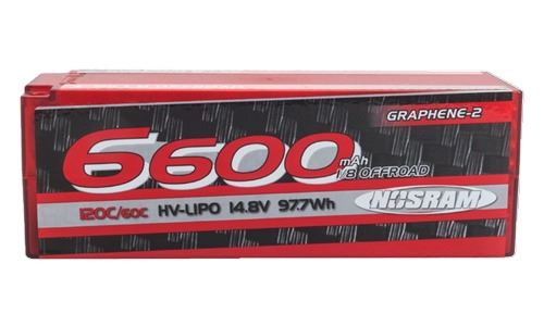 Nosram Lipo 6600 P5-1/8 Offroad Stock Spec 120C-14.8V (NR999551)