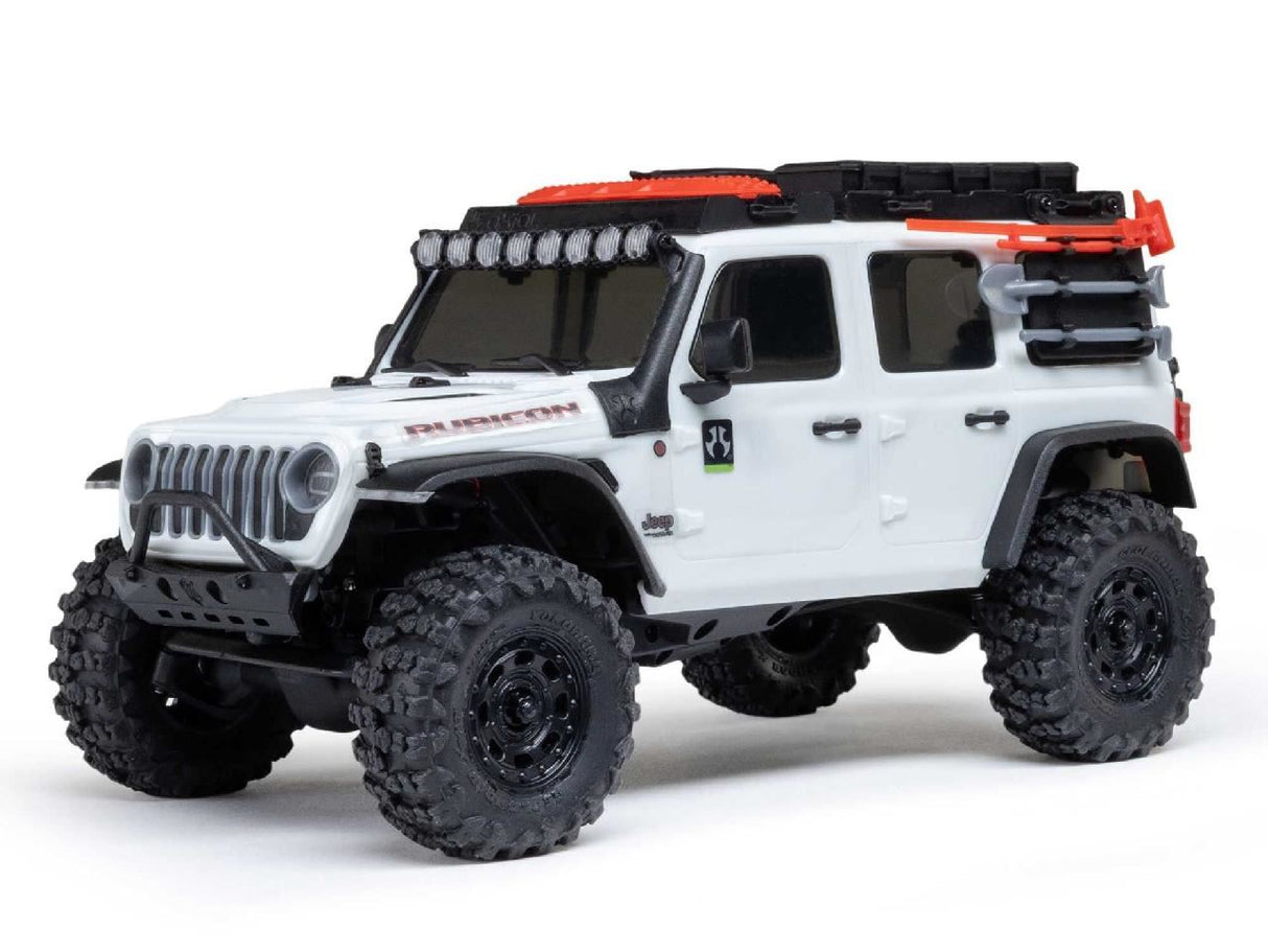 Axial 1/30 Scx30 Jeep Wrangler Jlu 4X4 Rtrrock Crawler White