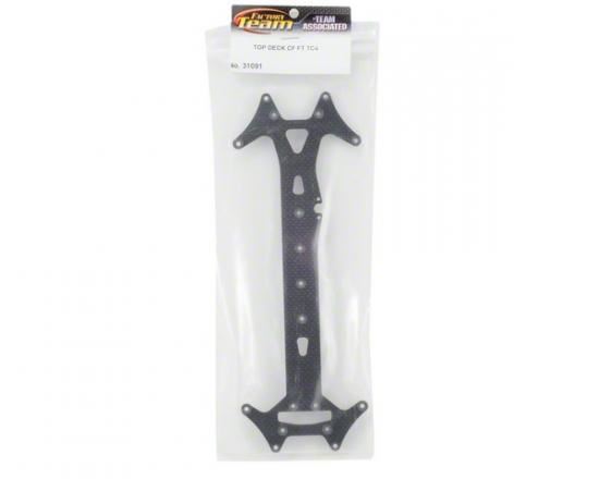 Team Associated FT TC4 Top Deck, 2.5mm, Carbon Fiber