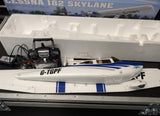 TOP GUN PARK FLITE CESSNA 182 SKYLANE RTF MODE 2 - BLUE - GRADE C