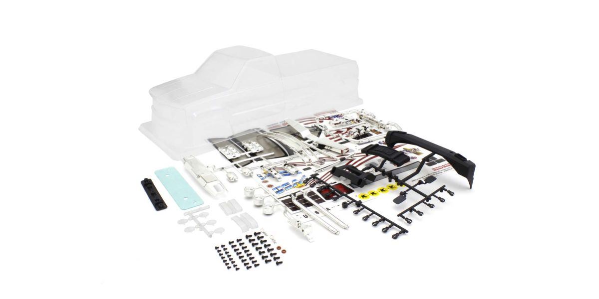 Clear Body Shell Set Kyosho Usa-1 1:8 Monster Truck