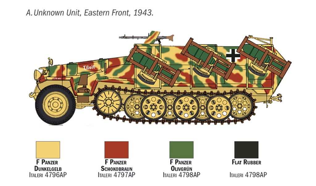 Italeri Sd.Kfz. 251/1 Stuka zu Fuss