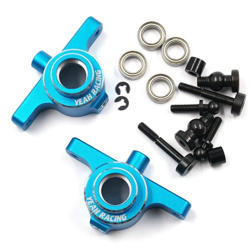 Yeah Racing Aluminum Steering Block for Tamiya SW-01 Blue