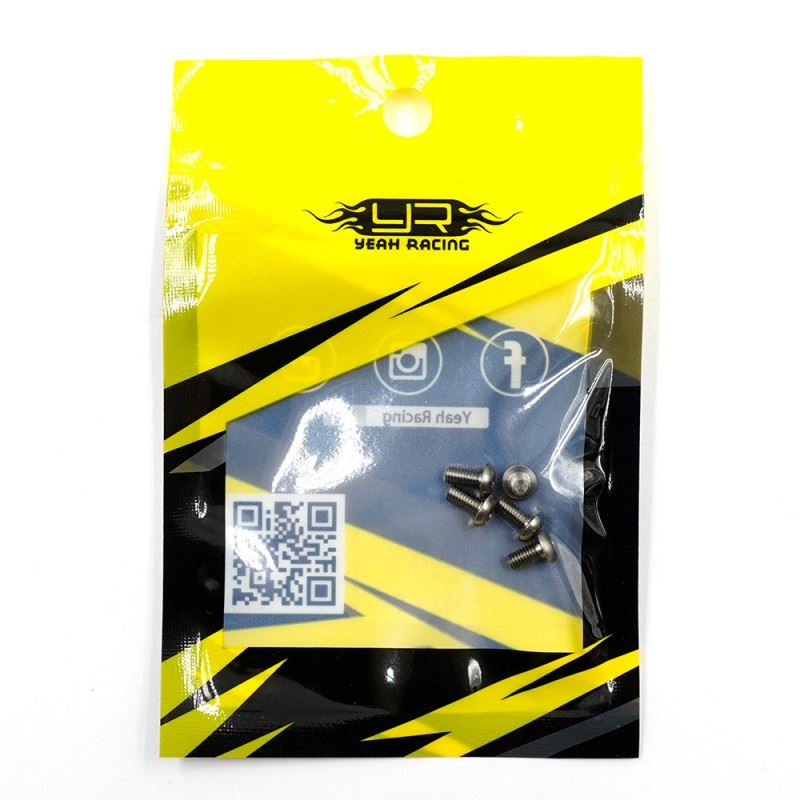 Yeah Racing Titanium Tc4 M3X6Mm High Precision Button Head Socket Screw 5 Pcs