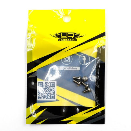 Yeah Racing Titanium Tc4 M3X6Mm High Precision Button Head Socket Screw 5 Pcs