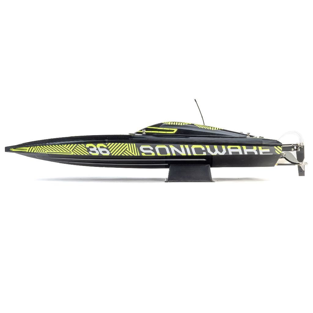 Proboat Sonicwake 36In V3 Self-Righting V-Hull Boat Rtr, Black