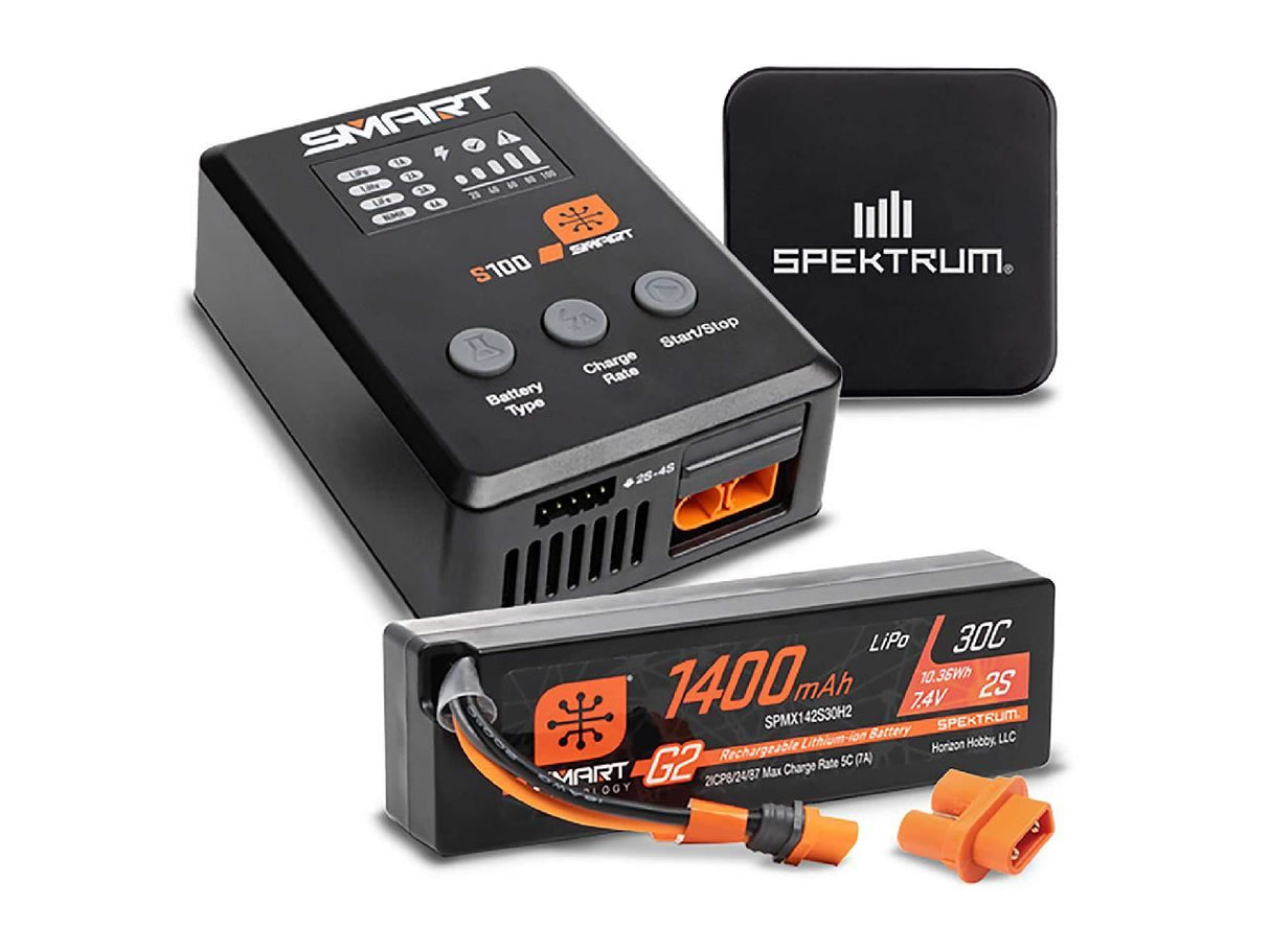 Spektrum Smart Powerstage Surface Bundle: 1400Mah 2S 30C Lipo Battery
