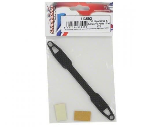 Schumacher CF LiPo Strap & Adhesive Pads - Cat SX2