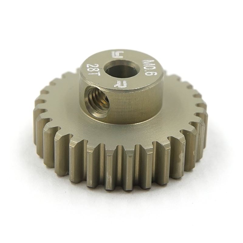 Yeah Racing Aluminum 7075 Hard Coated Motor Gear/Pinions 06 Pitch 28 Teeth For Tamiya Car Kits