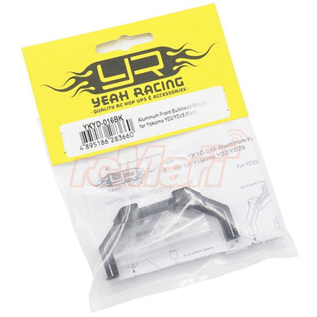 Yeah Racing Aluminum Front Bulkhead Bridge for Yokomo Yokomo YD2 YD2S YD2TC Black