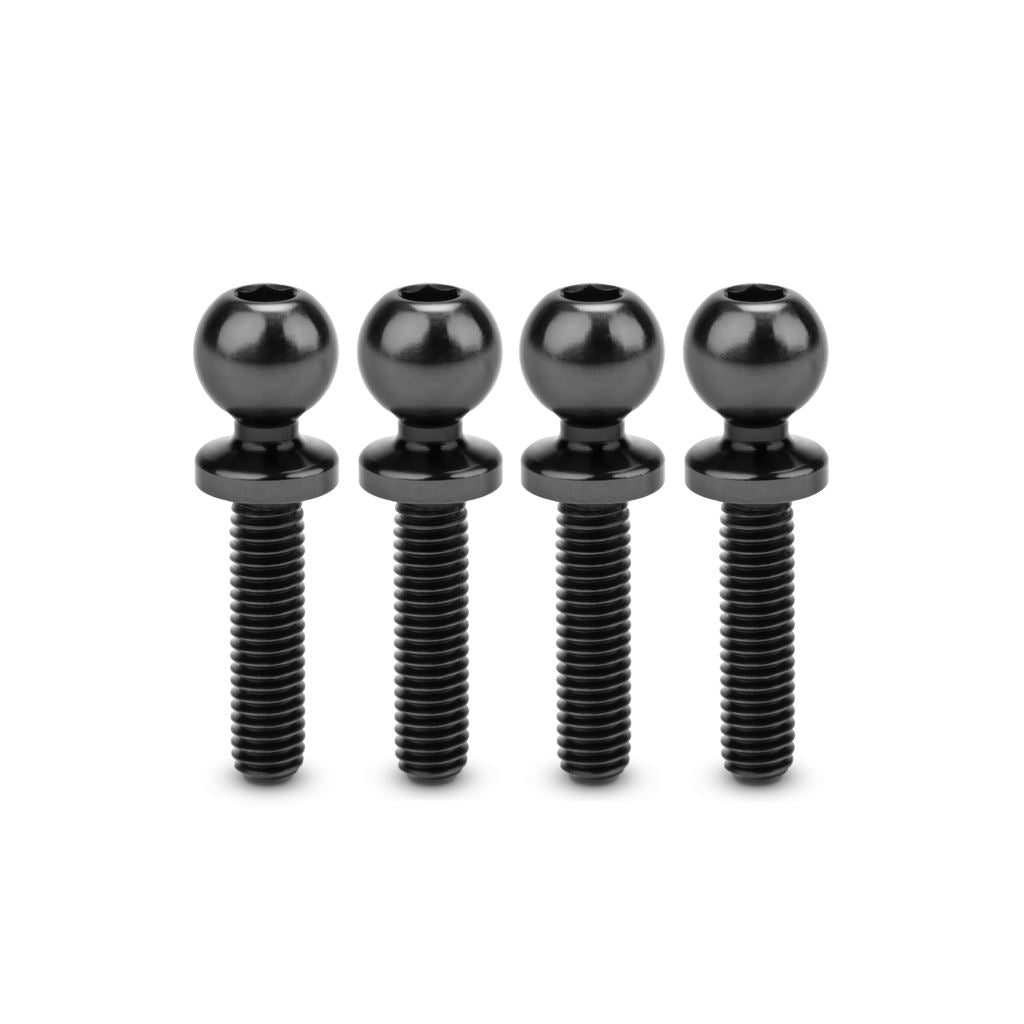 Jci 5.5 X 12Mm Revolved Ti Ball-Stud Black 4Pc
