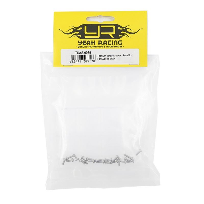 Yeah Racing Titanium Screw Assorted Set W/Mini Box For Kyosho Mr04