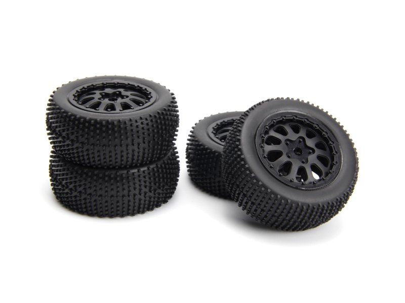 Sidepin Sc Wheel/Tyre Set (Black/Front/Rear)