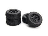 Sidepin Sc Wheel/Tyre Set (Black/Front/Rear)