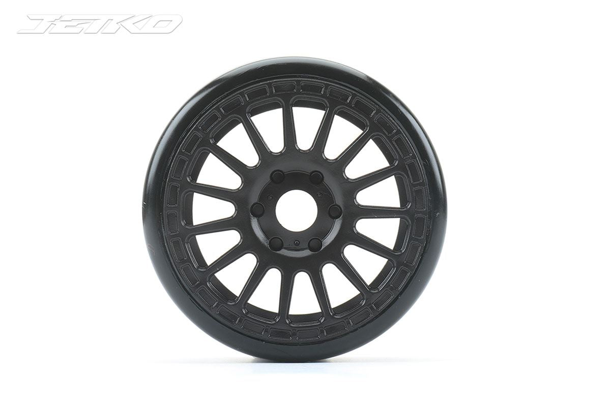 Jetko Buster Soft Belted 1:8 Gt Pre-Glued Black Claw Rims (2)