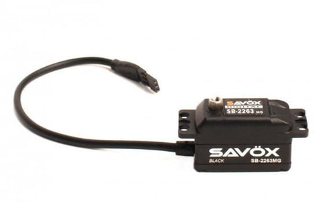 SAVOX LOW PROFILE BRUSHLESS DIGITAL SERVO 10KG/0.076s@6.0V - BLACK