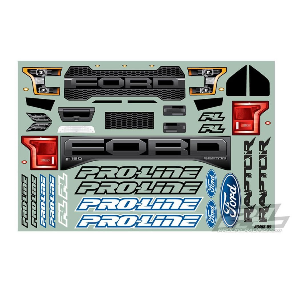 Proline 1/8 2017 Ford F-150 Raptor Clear Body: Monster Truck