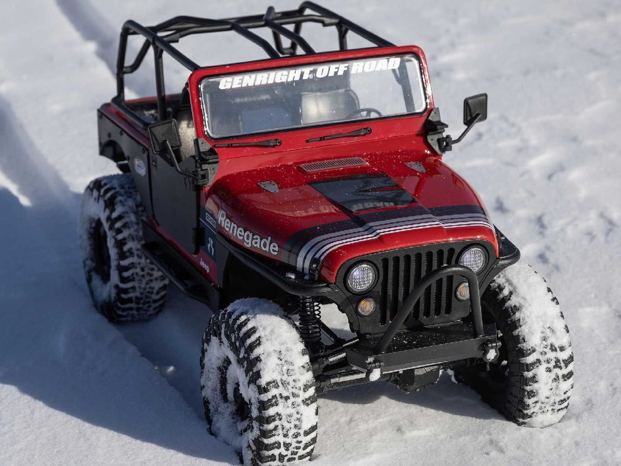 Axial 1/10 Scx10 Iii Jeep Cj-7 4X4 Rtr Rock Crawler, Red
