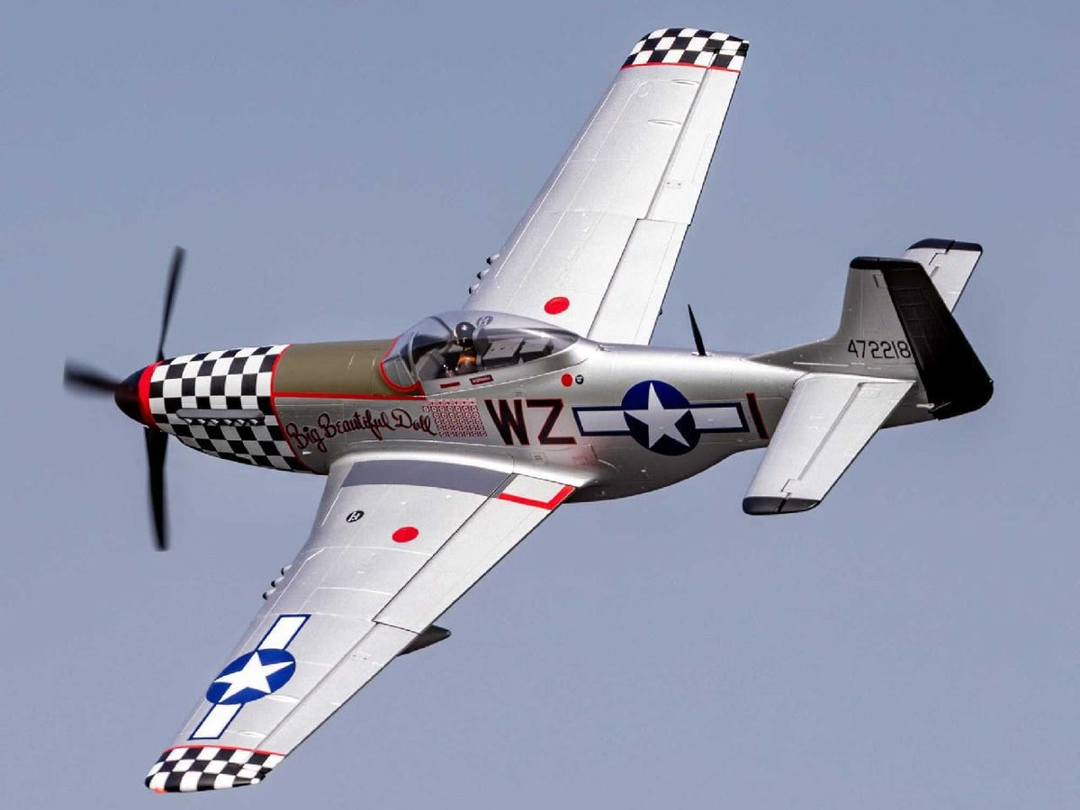 E Flite P-51D Mustang Inbig Beautiful Dollin 1.5M Pnp